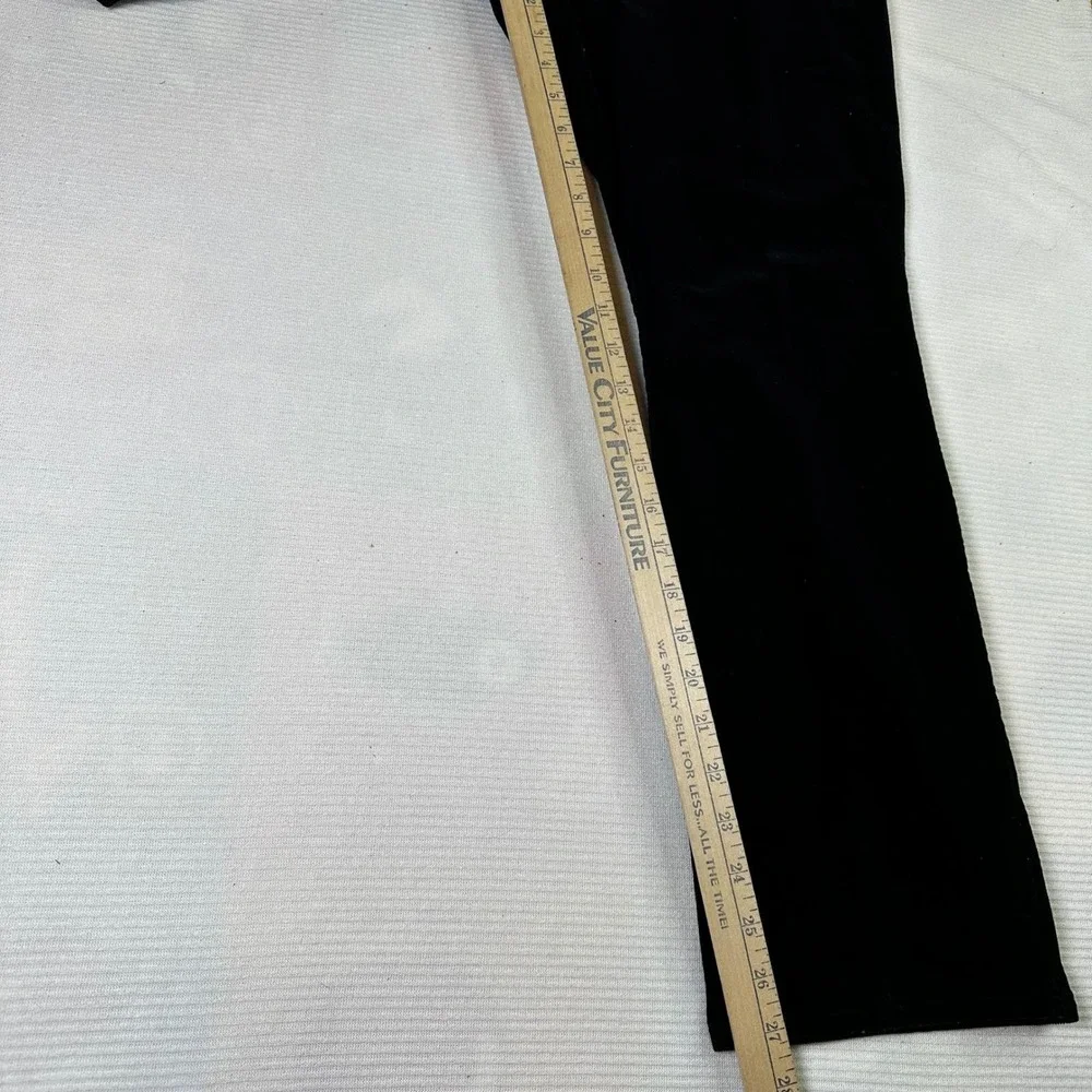 Talbots Black Corduroy‎ Straight Leg Pants Women Size 16P Career Office Preppy